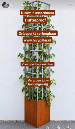Klimplant draadrek CORNER